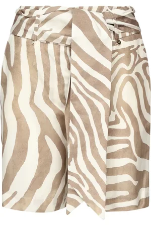 Guess Casual Shorts, female, , 2XL, Animal Print Flared Trousers