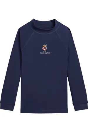 Ralph Lauren Sweatshirts, male, , 2 Y, Boys Polo Bear Performance Rash Guard in Navy