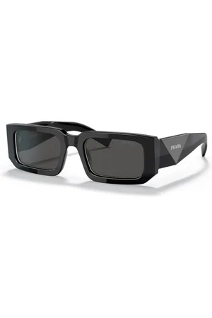 Prada Sunglasses, male, , 53 MM, Geometric Bold Sunglasses with Triangular Facets