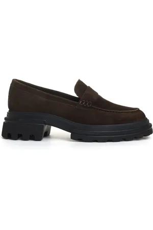 Hogan Luxury Leather Trainers Brown Aw24
