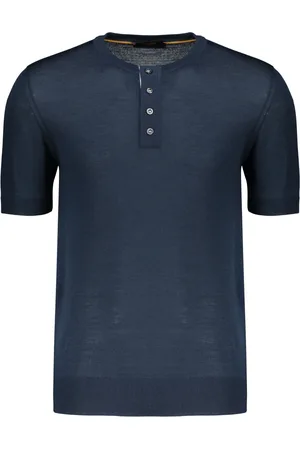 MOORER Round-neck Knitwear, male, , 5XL, Ribbed Virgin Wool T-shirt