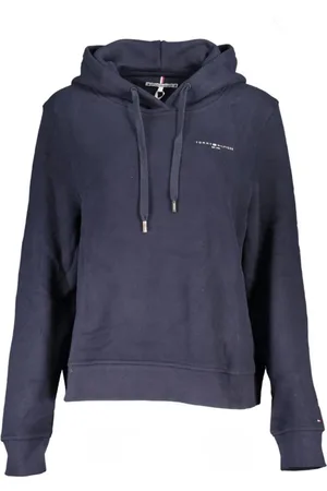 Tommy Hilfiger Hoodies, female, , L, Cotton Hooded Sweatshirt with Print