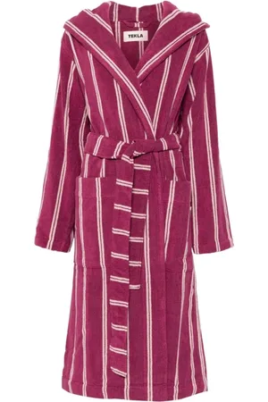 Tekla Robes, female, , M, MultiColour Classic Hooded Bathrobe
