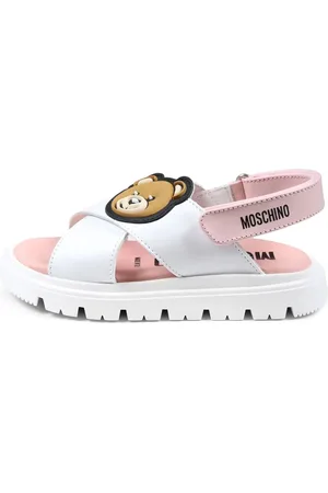 Moschino Sandals, unisex, , 22 EU, White Crossed Platform Sandals