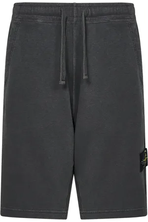 Stone Island Casual Shorts, male, , XL, Grey Elasticated Waist Shorts with 