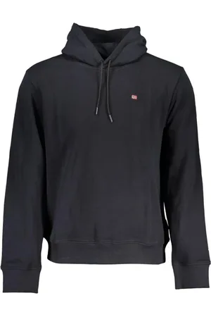 Napapijri Hoodies, male, , M, Hooded Cotton Sweatshirt with Embroidery