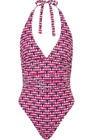 Moschino Blue Geometric Swimsuit