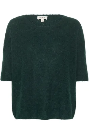 Soaked in Luxury Round-neck Knitwear, female, , M, Rain Forest Knit Jumper