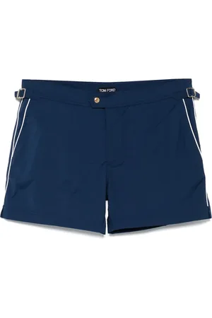 Tom Ford Beachwear, male, , 2XL, Polyester Swim Shorts with Pockets