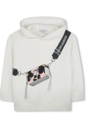 Marc Jacobs Sweatshirts, female, , 12 Y, Cotton Hoodie with Bag Print