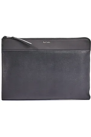 Paul Smith Laptop Bags & Cases, male, , ONE SIZE, Embossed Leather Laptop Sleeve