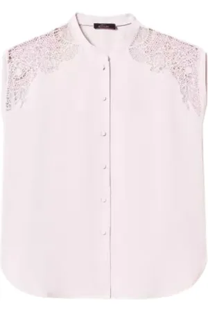 Twin-Set Blouses, female, , S, Embroidered Sleeveless Shirt
