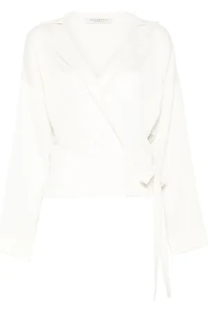 Serafini Blouses, female, , M, Elegant Bianco Shirt