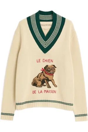 VALENTINO Le Chien Jacquard Straight Cut Top