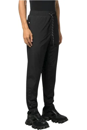 Moncler Sweatpants, male, , L, Water-Repellent Joggers with Elastic Waistband