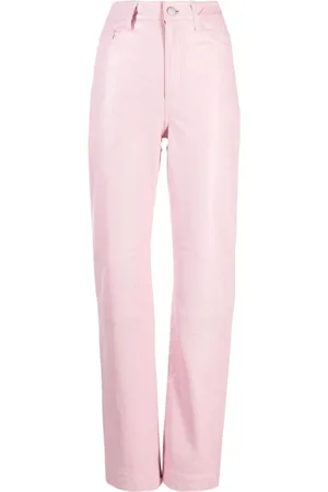 REMAIN Birger Christensen High-Waisted Leather Trousers