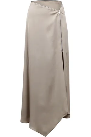 Nanushka Maxi Skirts, female, , M, Asymmetrical Zipper Midi Skirt
