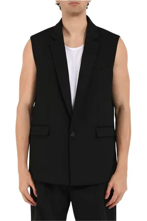 Patrizia Pepe Vests, male, , XL, Wool Stretch Sleeveless Jacket