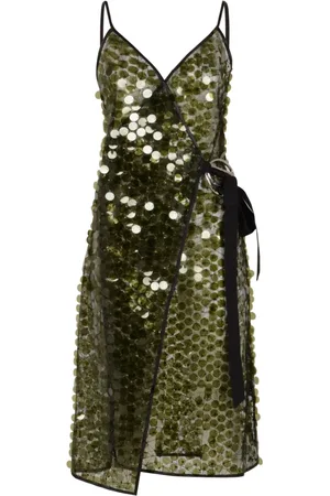 COPERNI Party Dresses, female, , XS, Sequin Wrap Slip Dress