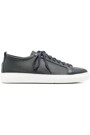 HENDERSON BARACCO Sneakers, male, , 6 UK, Perforated Leather Trainers
