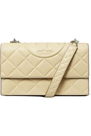 Tory Burch Luxurious Leather Shoulder Bag Giallo