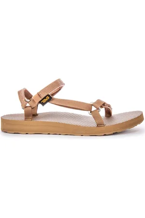 Teva Flat Sandals, female, , 5 UK, Slim Canvas Sandals in Mocha