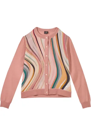 Paul Smith Swirl Cardigan in Wool Silk