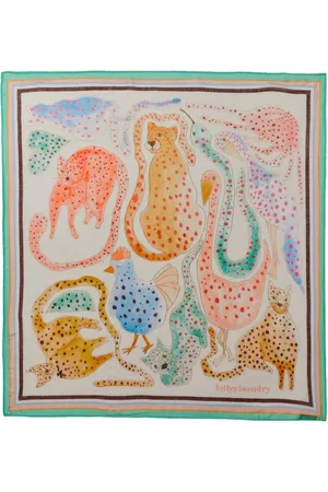 Lollys Laundry Scarves, female, , ONE SIZE, Colorful Animal Print Scarf Accessory
