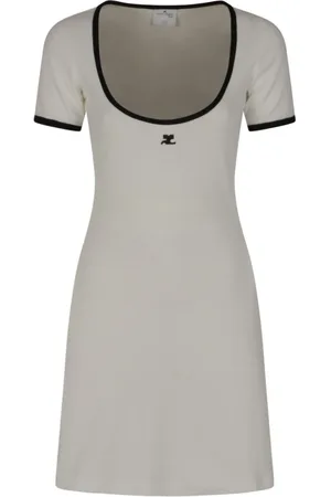 Courrèges Short Dresses, female, , S, Contrast Mini Dress