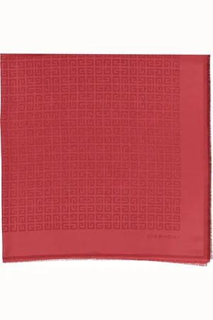 Givenchy Silk and Wool Fringed Shawl