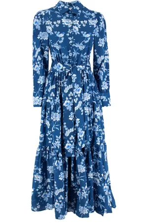 MC2 SAINT BARTH Cotton Button-Front Long Dress