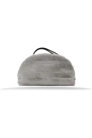 Borbonese Leather Handbag with Zipper Closure
