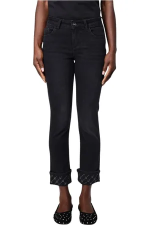 Liu Jo Embroidered Cuff Jeans