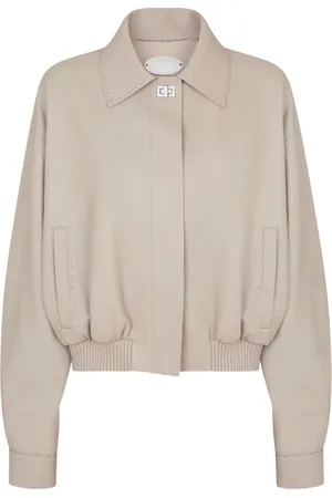 Fendi Bomber Jackets, female, , L, Stylish Bomber Jacket in Leather