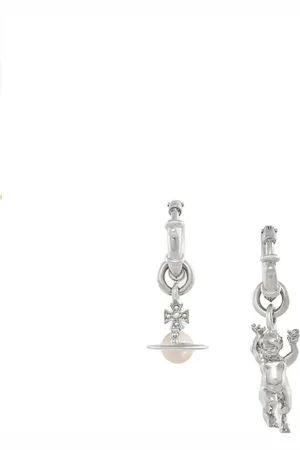 Vivienne Westwood Earrings, female, , ONE SIZE, Anglo Pearl Earrings in Silver