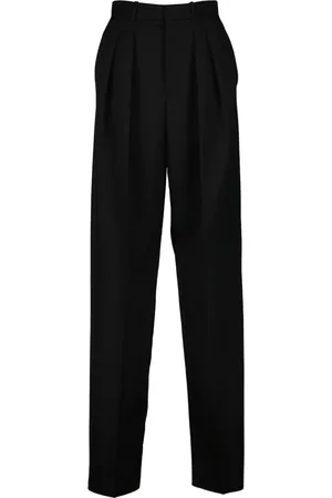 Saint Laurent Wide Trousers, female, , S, Wool Wide Leg Trousers