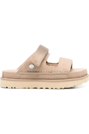 UGG Sliders, female, , 7 UK, Goldenstar Glide Sandals in Sand Brown