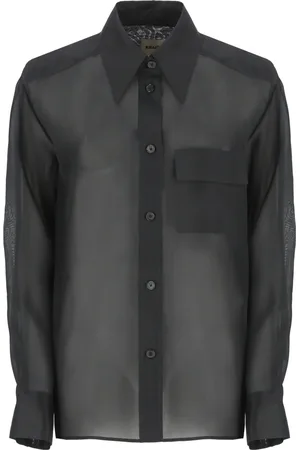 Khaite Shirts, female, , XS, Silk Shirt with Collar