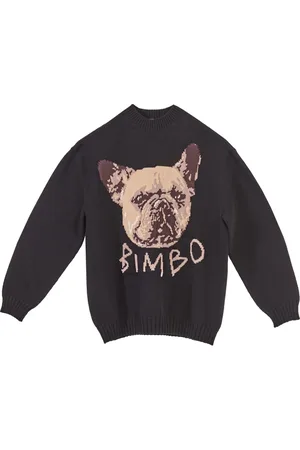 Moschino Round-neck Knitwear, female, , XS, Oversized Jacquard Knit Jumper