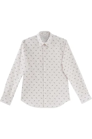Paul Smith Formal Shirts, male, , L, Tiger Print Long Sleeve Shirt