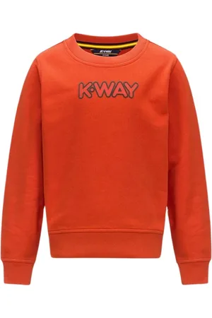 K-Way Sweatshirts, unisex, , 8 Y, Velvet Logo Long Sleeve Sweatshirt
