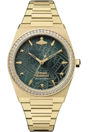 Vivienne Westwood Gold/Green Quartz Watch Stainless Steel