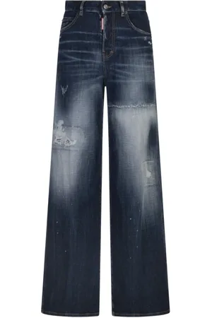 Dsquared2 Wide Jeans, female, , 4XS, Cotton Elastane Trousers