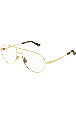 Bottega Veneta Gold Eyewear Frames Bv1302O Sunglasses