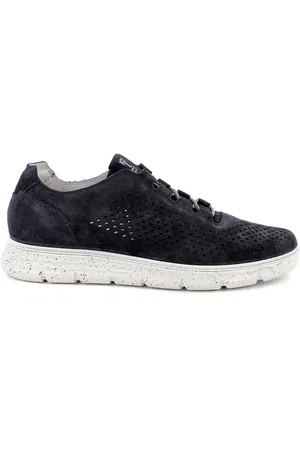 IGI&CO Sneakers, male, , 8 UK, Low-Sole Trainers with Perforated Patterns