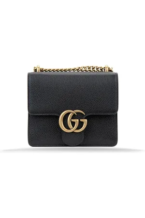 Gucci Stylish Leather Crossbody Bag with Chain