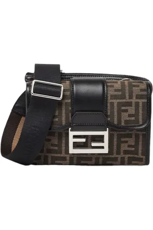 Fendi Cross Body Bags, male, , ONE SIZE, Double Baguette Messenger Bag