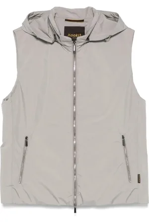 MOORER Vests, male, , XL, Detachable Hooded Gilet with Zip Closure