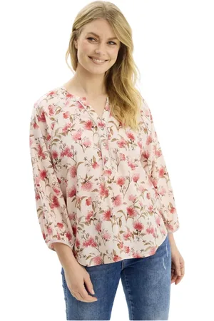 In Front Blouses, female, , XL, Rose Babette Blouse with V-Neck