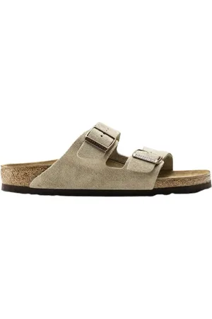 Birkenstock Sliders, male, , 6 UK, Arizona Suede Sandals Regular
